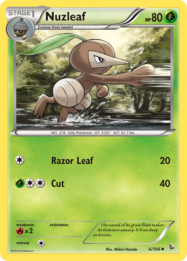 Nuzleaf (6/106) [XY: Flashfire] | Total Play