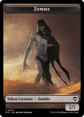 Zombie // Ox Warrior Double-Sided Token [Outlaws of Thunder Junction Commander Tokens] | Total Play