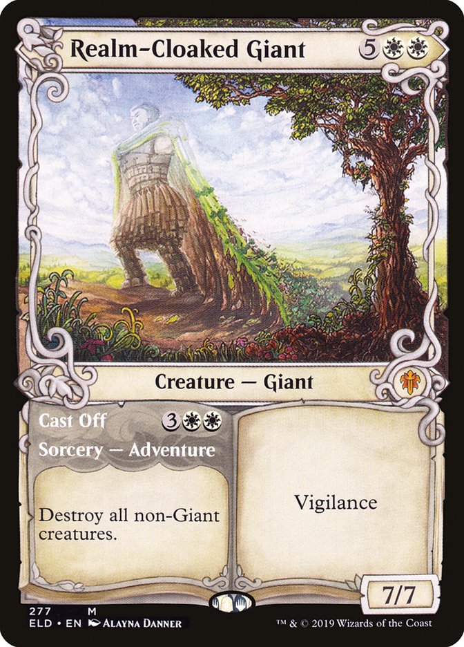 Realm-Cloaked Giant // Cast Off (Showcase) [Throne of Eldraine] | Total Play