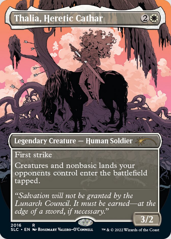 Thalia, Heretic Cathar (Borderless) [Secret Lair Countdown Kit] | Total Play