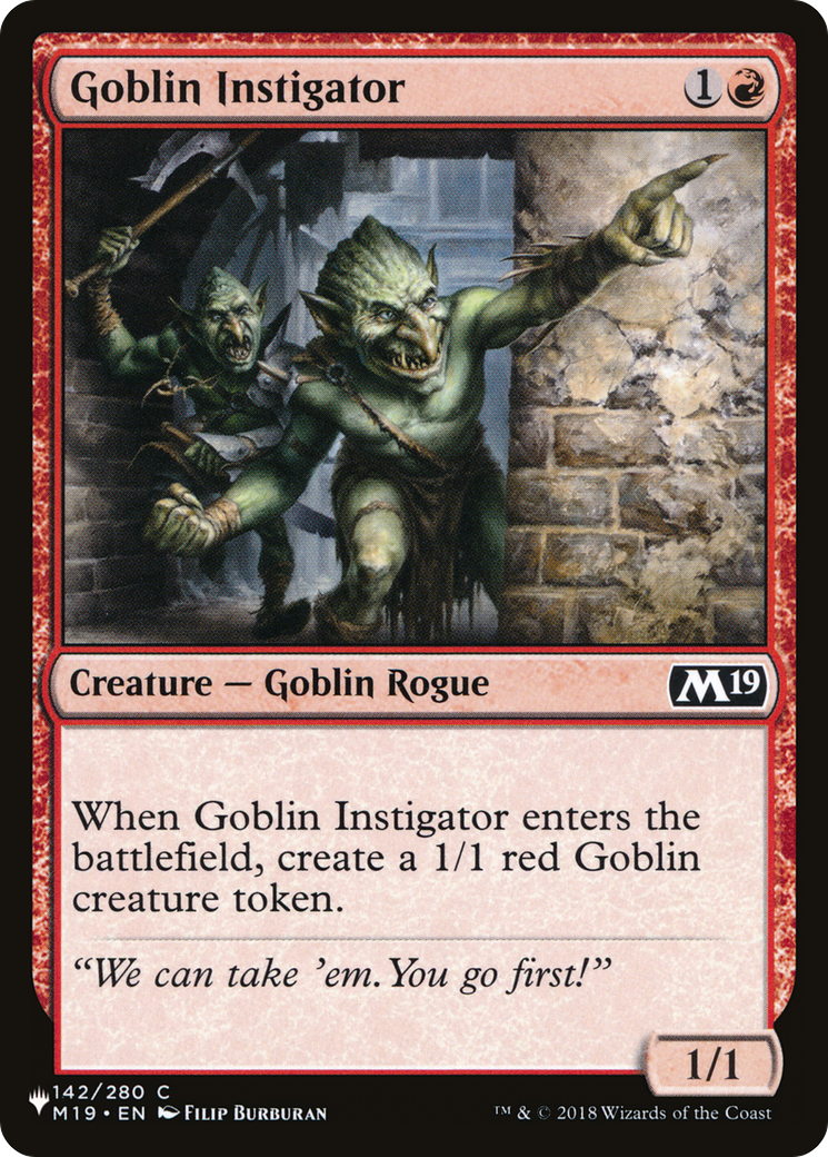 Goblin Instigator [The List] | Total Play