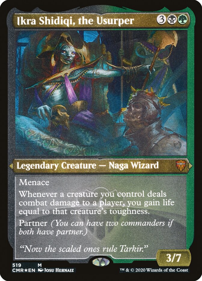 Ikra Shidiqi, the Usurper (Etched) [Commander Legends] | Total Play