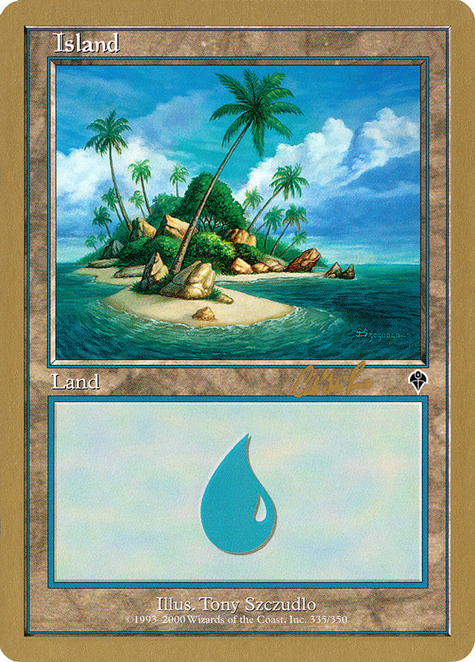 Island (cr335a) (Carlos Romao) [World Championship Decks 2002] | Total Play