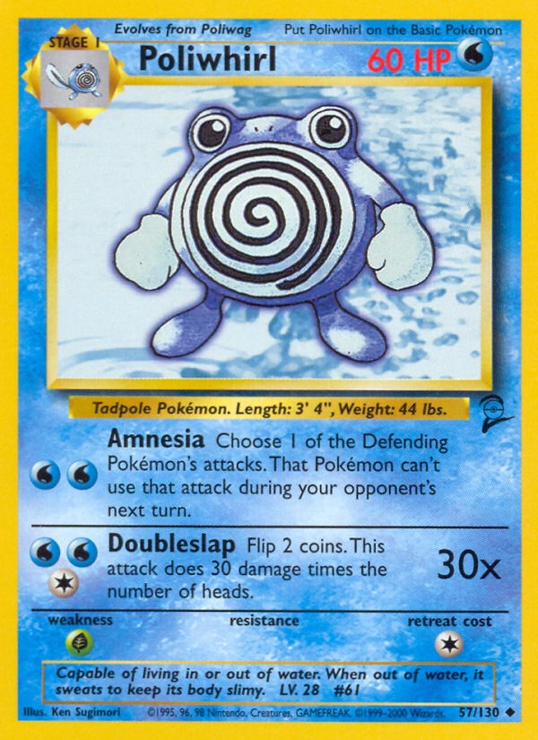 Poliwhirl (57/130) [Base Set 2] | Total Play