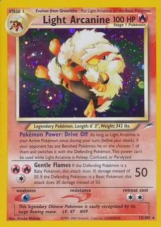 Light Arcanine (12/105) [Neo Destiny Unlimited] | Total Play