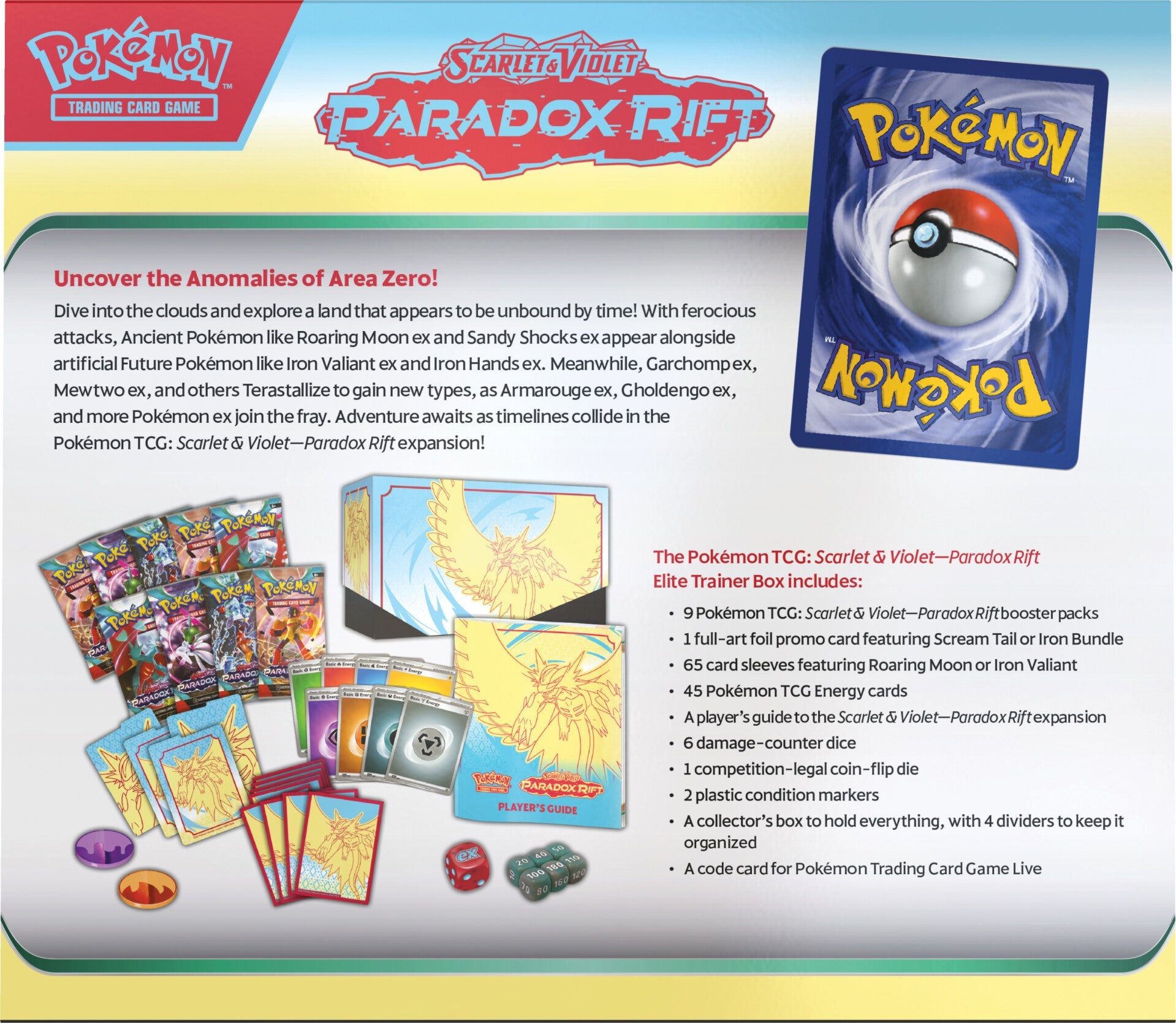 Scarlet & Violet: Paradox Rift - Elite Trainer Box (Roaring Moon) | Total Play