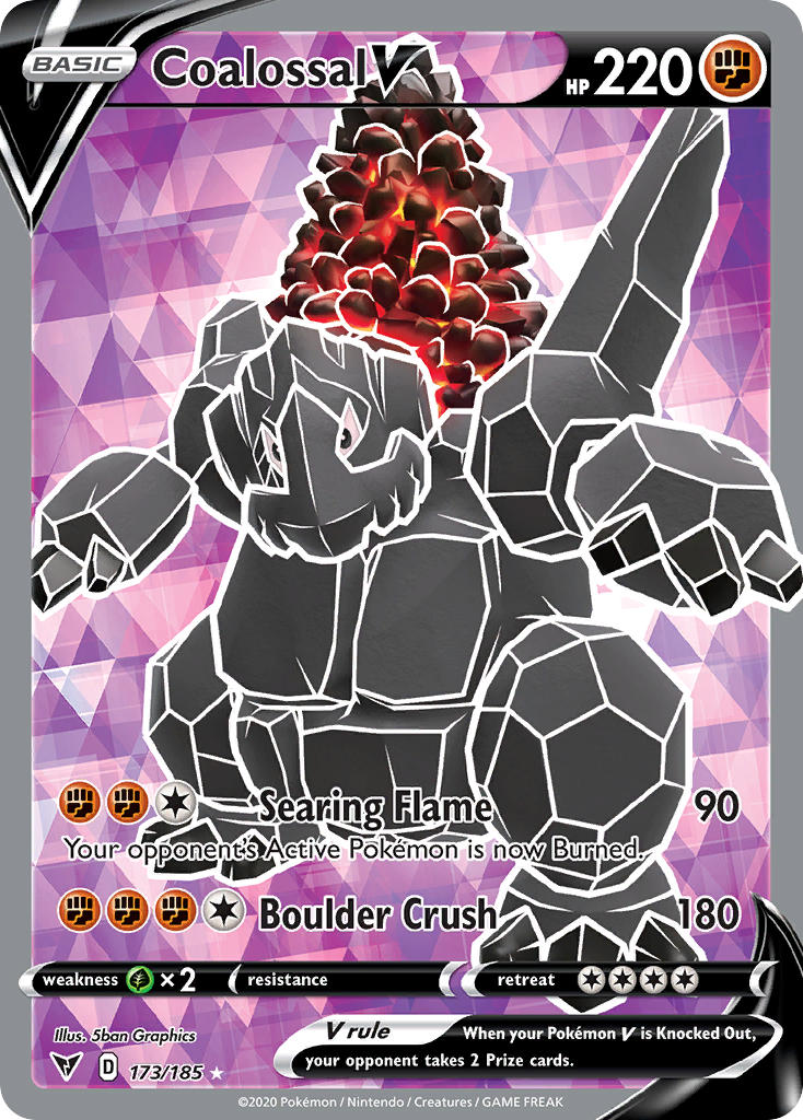 Coalossal V (173/185) [Sword & Shield: Vivid Voltage] | Total Play
