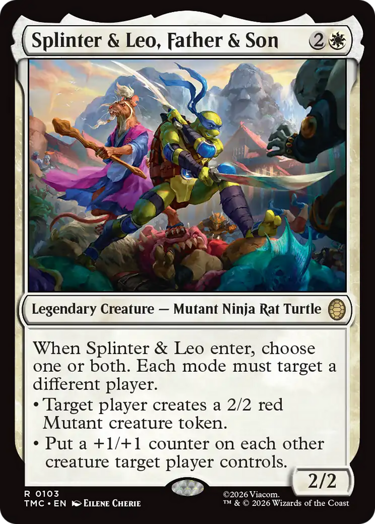 Splinter & Leo, Father & Son [Teenage Mutant Ninja Turtles Commander] | Total Play