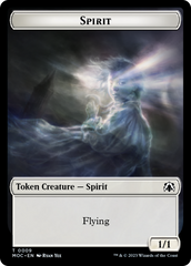 Spirit (9) // Treasure Double-Sided Token [March of the Machine Commander Tokens] | Total Play
