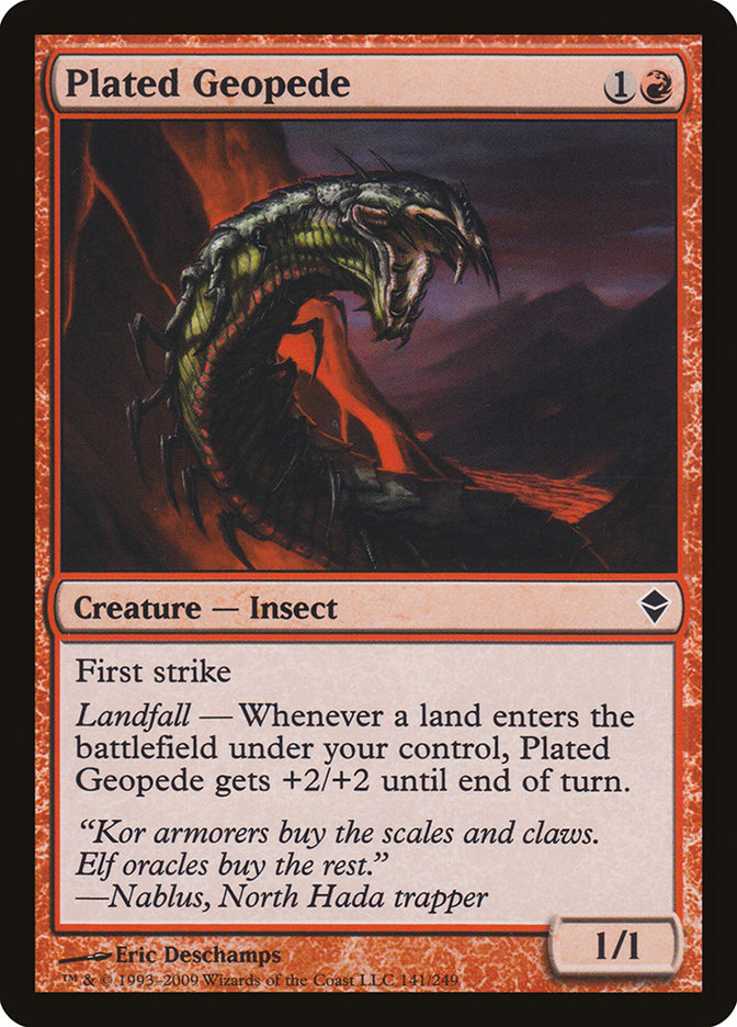 Plated Geopede [Zendikar] | Total Play