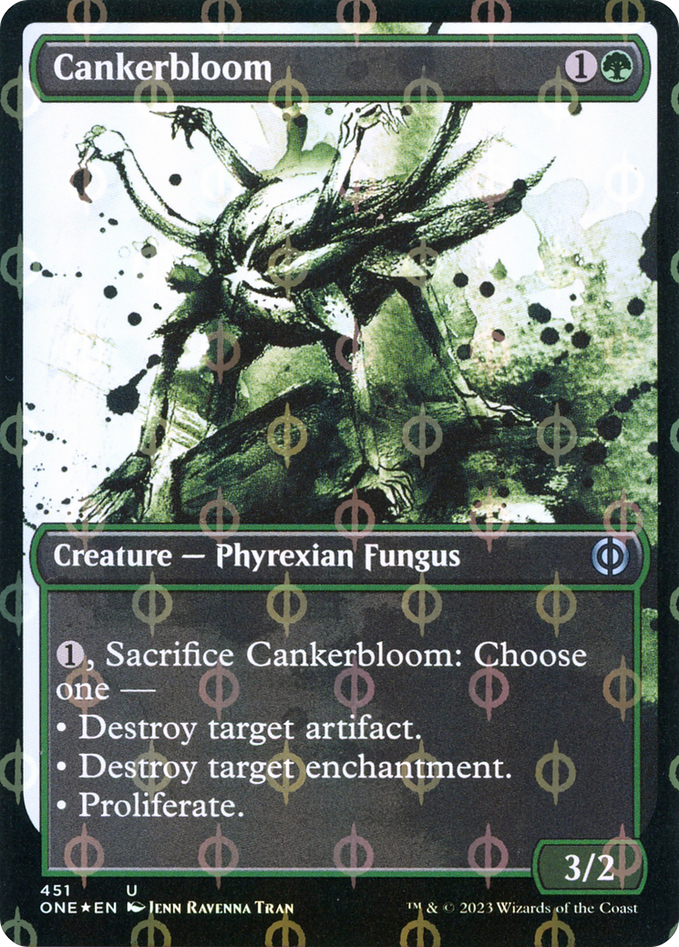 Cankerbloom (Showcase Ichor Step-and-Compleat Foil) [Phyrexia: All Will Be One] | Total Play