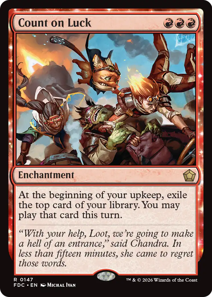 Count on Luck [Foundations Commander] | Total Play