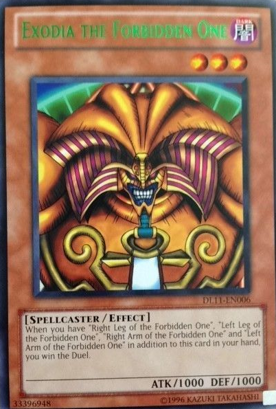 Exodia the Forbidden One (Green) [DL11-EN006] Rare | Total Play