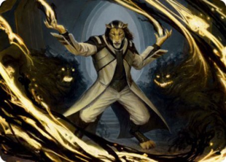 Leonin Lightscribe Art Card [Strixhaven: School of Mages Art Series] | Total Play