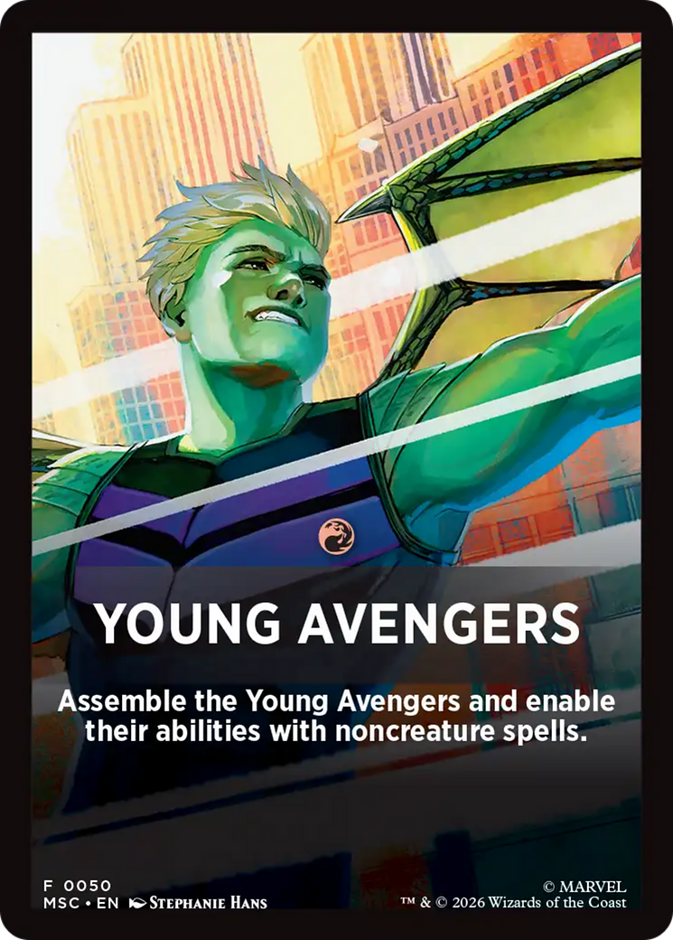 Young Avengers Theme Card [Marvel Super Heroes Commander] | Total Play