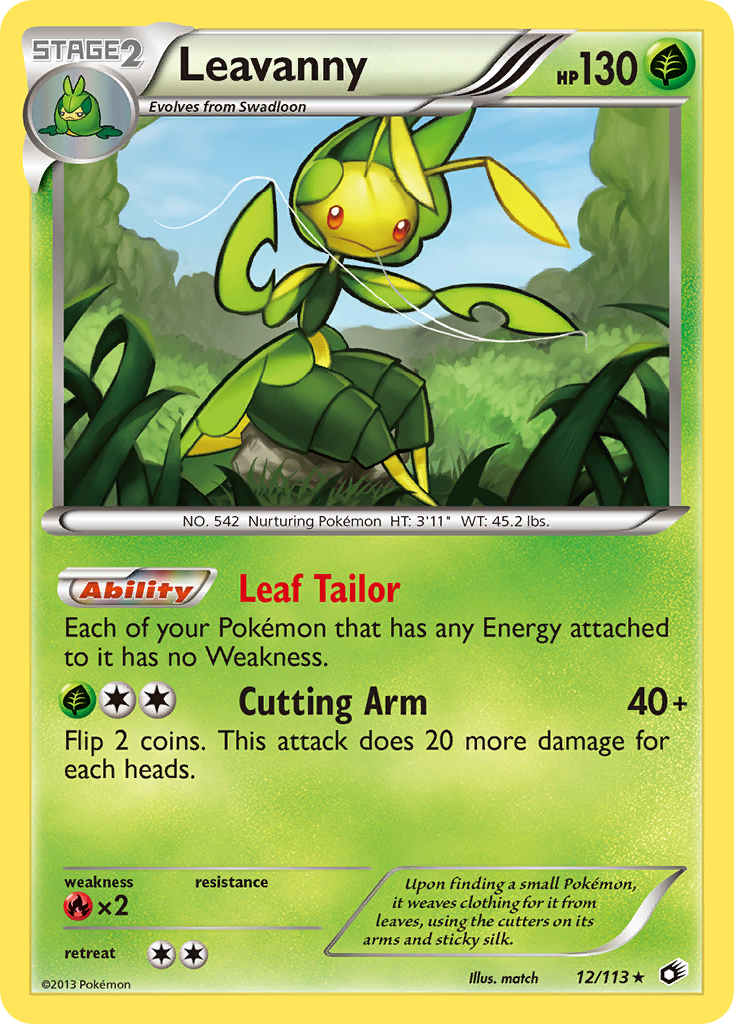 Leavanny (12/113) [Black & White: Legendary Treasures] | Total Play
