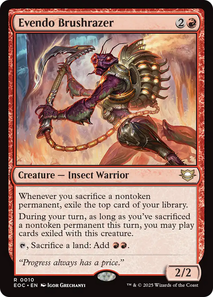Evendo Brushrazer [Edge of Eternities Commander] | Total Play