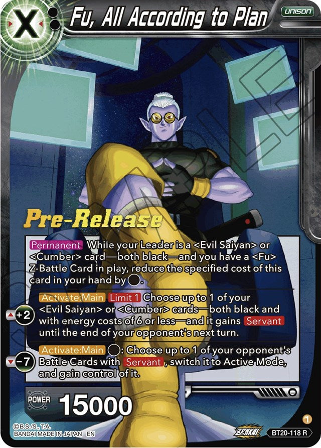 Fu, All According to Plan (BT20-118) [Power Absorbed Prerelease Promos] | Total Play