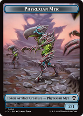 Elemental (0021) // Phyrexian Myr Double-Sided Token [Secrets of Strixhaven Commander Tokens] | Total Play