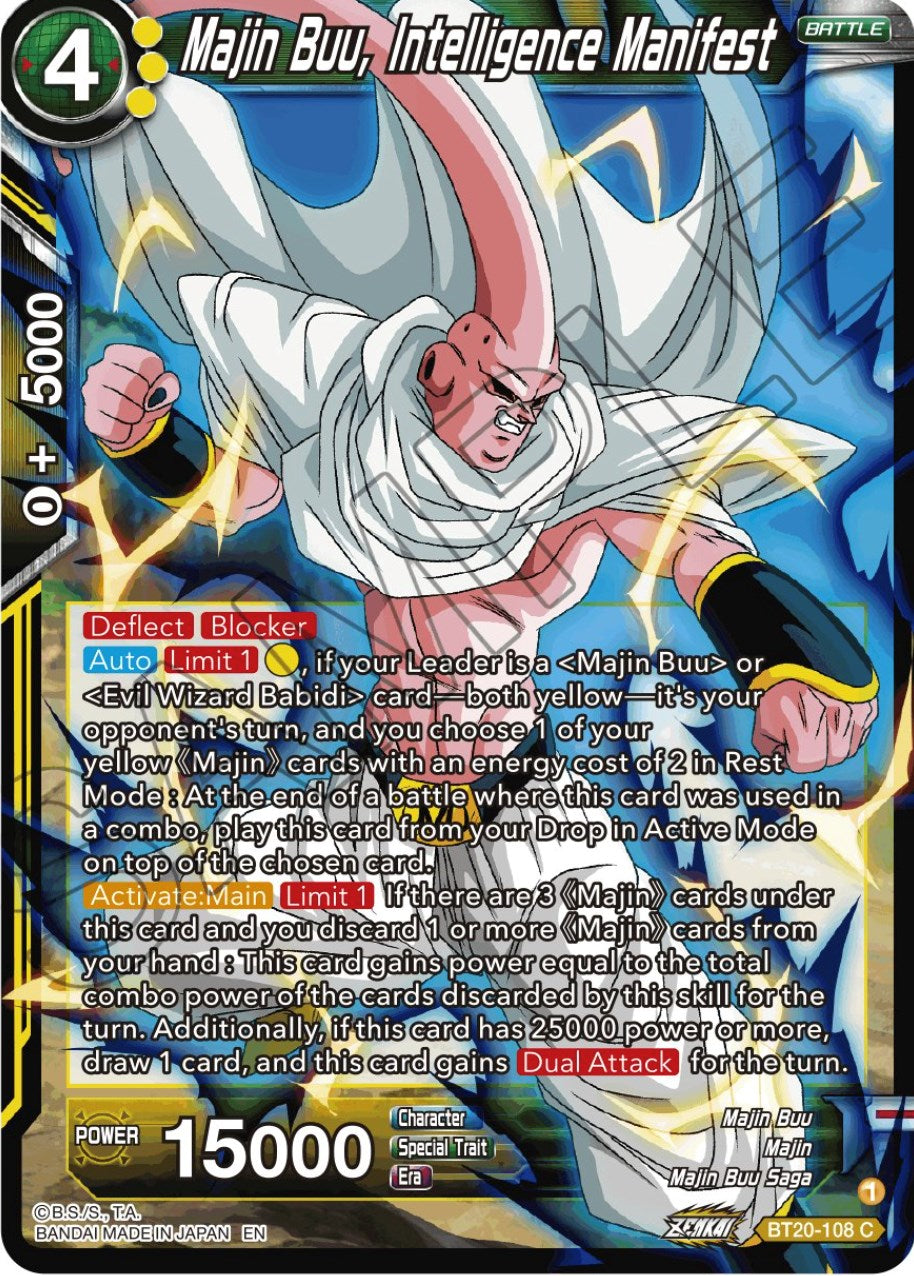 Majin Buu, Intelligence Manifest (BT20-108) [Power Absorbed] | Total Play