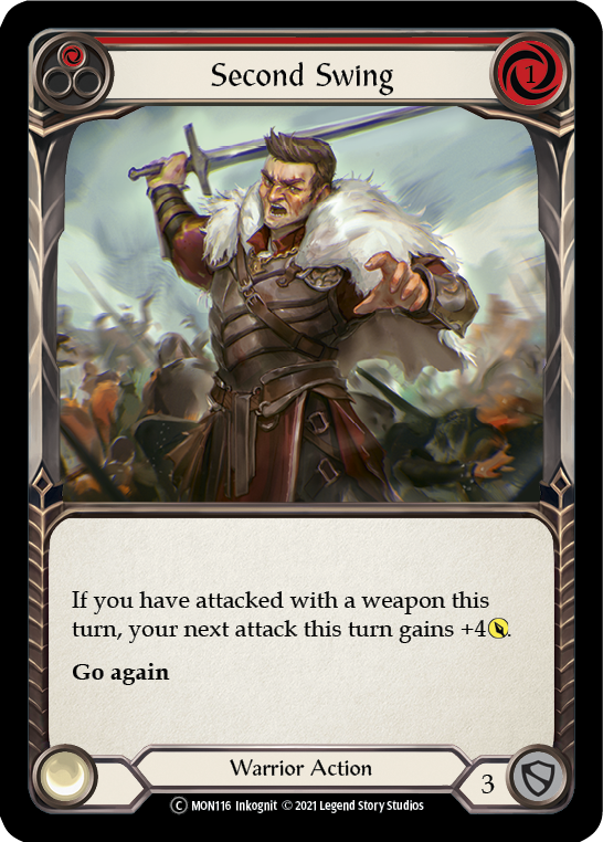 Second Swing (Red) [U-MON116-RF] (Monarch Unlimited)  Unlimited Rainbow Foil | Total Play
