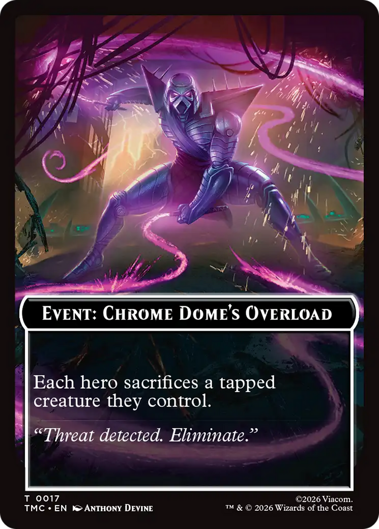 Event: Chrome Dome's Overload [Teenage Mutant Ninja Turtles Commander Tokens] | Total Play