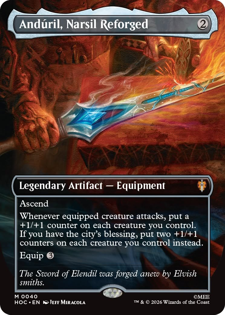 Anduril, Narsil Reforged (Borderless) [The Hobbit: Eternal-Legal] | Total Play