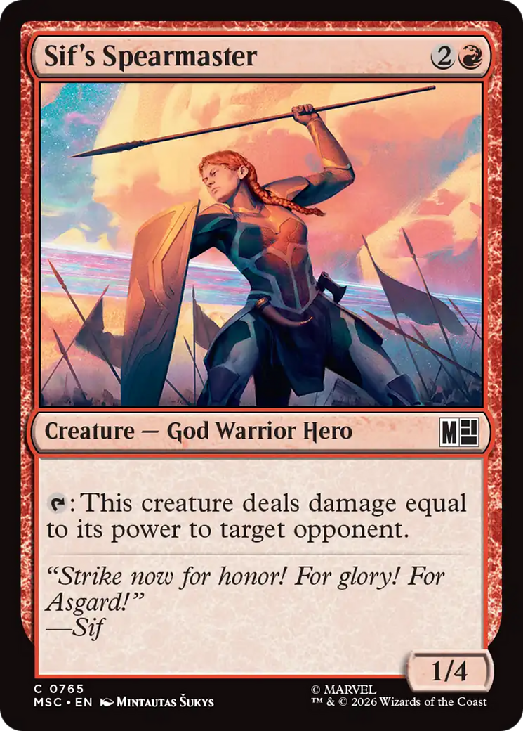 Sif's Spearmaster [Marvel Super Heroes Commander] | Total Play