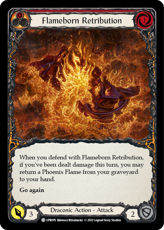 Flameborn Retribution [UPR095] (Uprising)  Rainbow Foil | Total Play