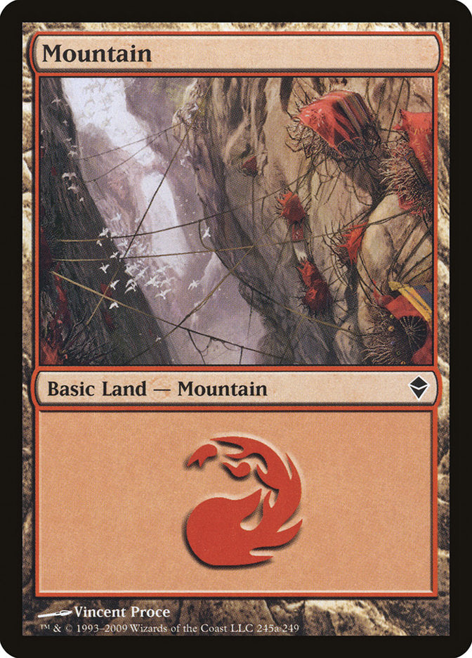 Mountain (245a) [Zendikar] | Total Play