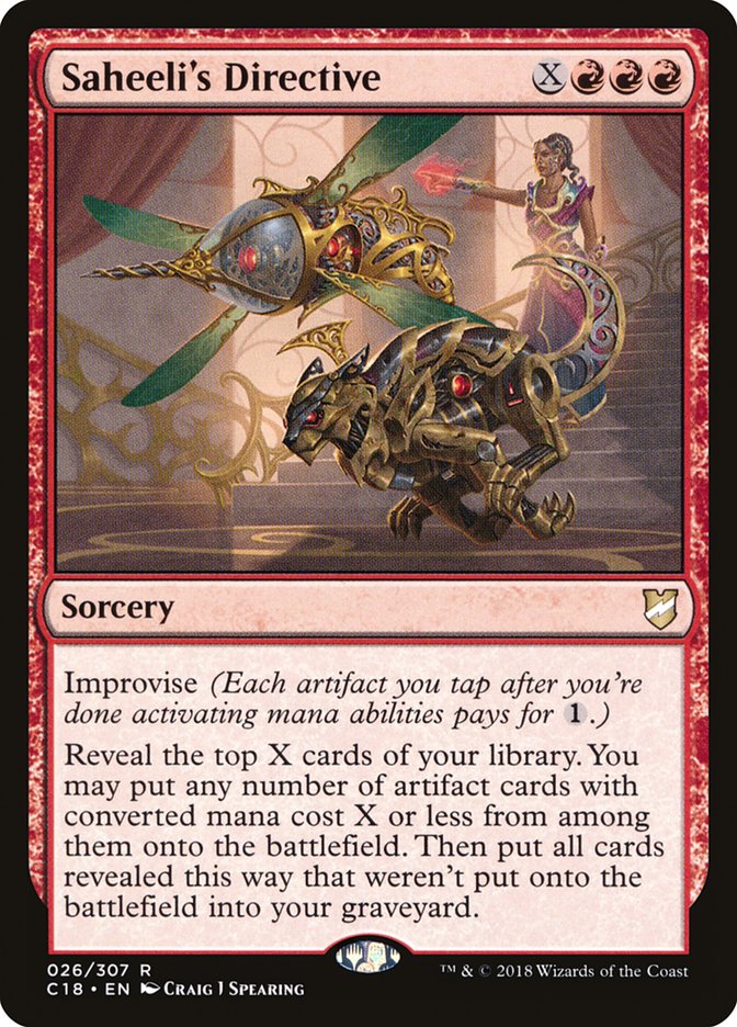 Saheeli's Directive [Commander 2018] | Total Play