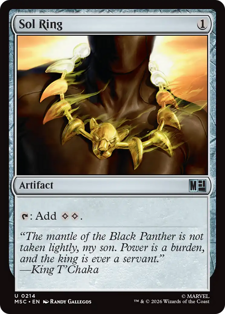 Sol Ring (0214) (Surge Foil) [Marvel Super Heroes Commander] | Total Play