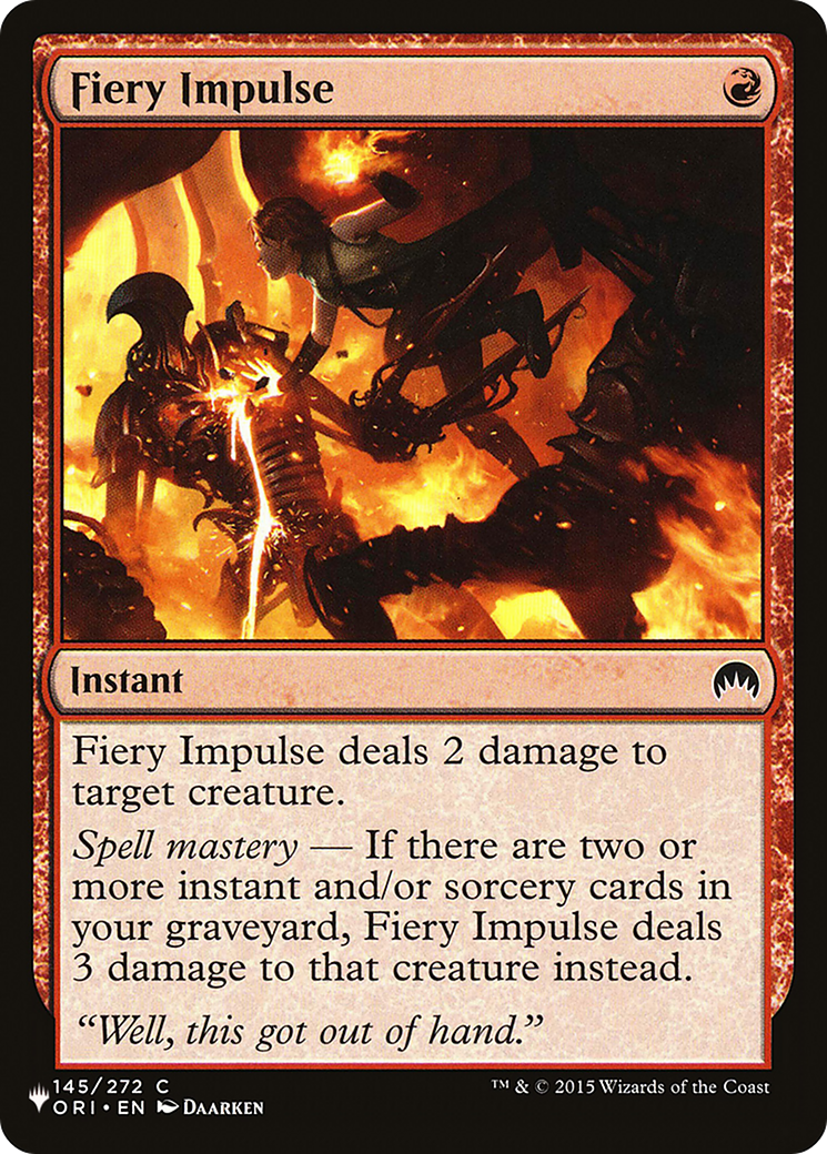 Fiery Impulse [The List] | Total Play