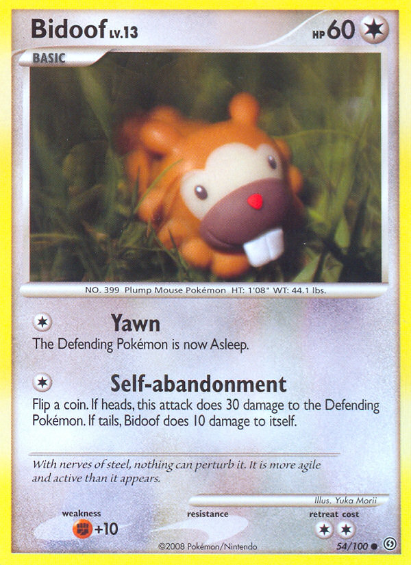 Bidoof (54/100) [Diamond & Pearl: Stormfront] | Total Play