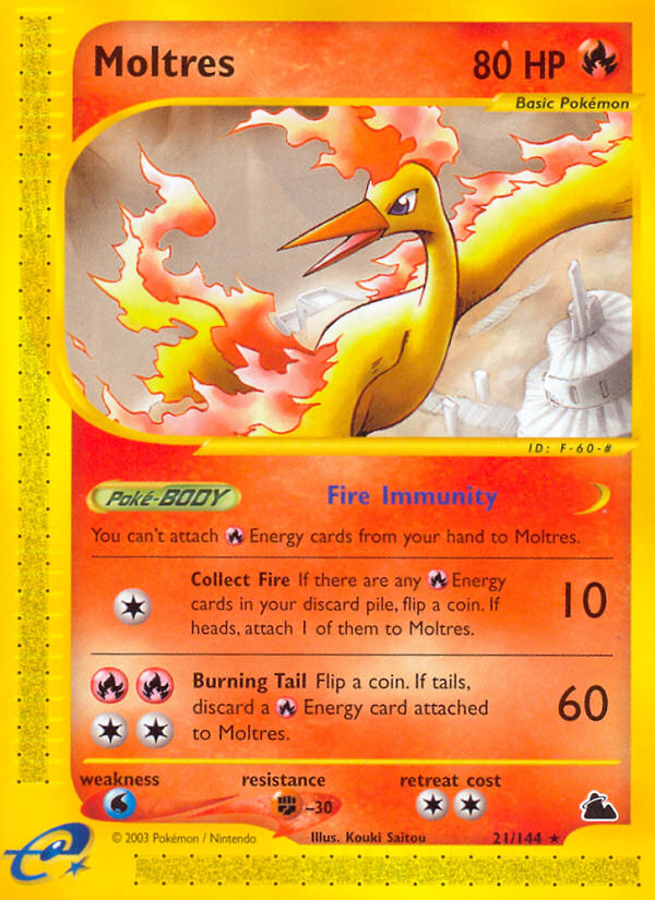 Moltres (21/144) [Skyridge] | Total Play