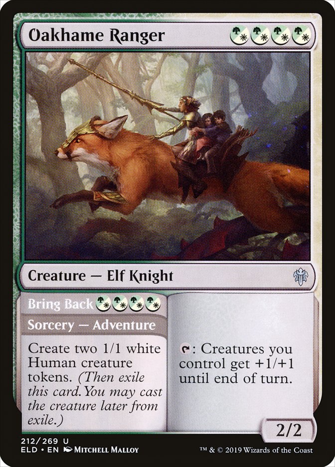 Oakhame Ranger // Bring Back [Throne of Eldraine] | Total Play