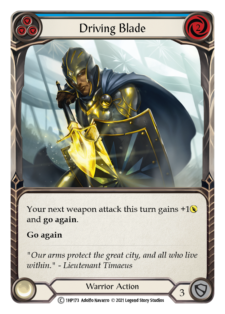 Driving Blade (Blue) [1HP173] (History Pack 1) | Total Play