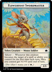 Rabbit // Flowerfoot Swordmaster Double-Sided Token [Bloomburrow Tokens] | Total Play