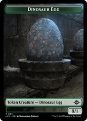 Dinosaur Egg // Dinosaur (0010) Double-Sided Token [The Lost Caverns of Ixalan Tokens] | Total Play