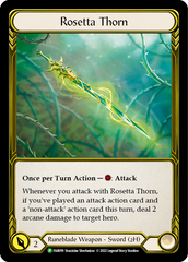 Rosetta Thorn (Golden) [FAB099] (Promo)  Cold Foil | Total Play