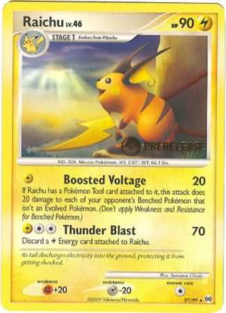 Raichu (27/99) (Prerelease Promo) [Nintendo: Black Star Promos] | Total Play