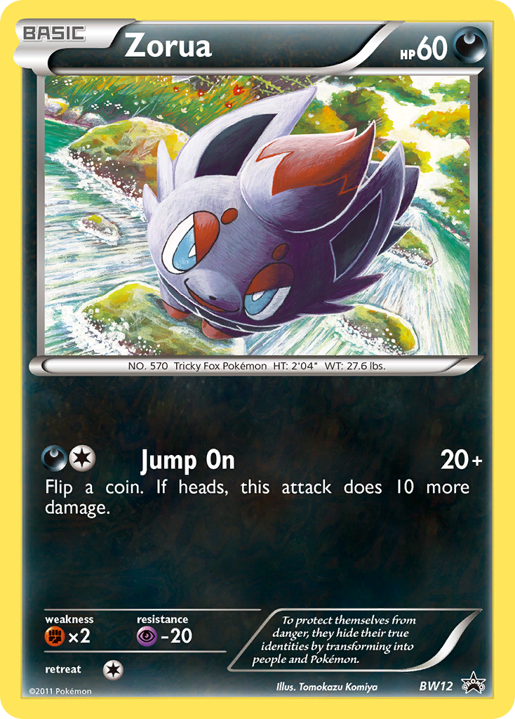 Zorua (BW12) [Black & White: Black Star Promos] | Total Play