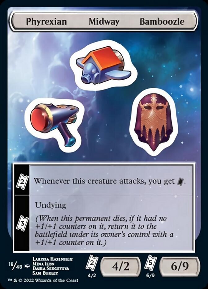 Phyrexian Midway Bamboozle [Unfinity Stickers] | Total Play