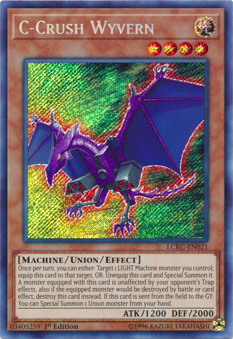 C-Crush Wyvern [LCKC-EN021] Secret Rare | Total Play