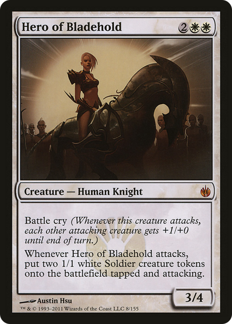 Hero of Bladehold (Mirrodin Besieged) (Oversized) [Oversize Cards] | Total Play