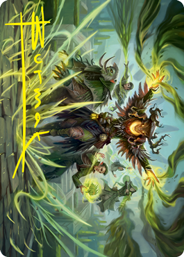 Witherbloom Command Art Card (Gold-Stamped Signature) [Strixhaven: School of Mages Art Series] | Total Play