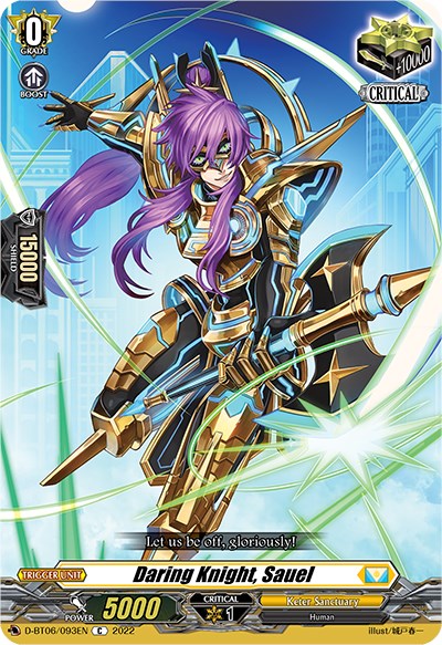 Daring Knight, Sauel (D-BT06/093EN) [Blazing Dragon Reborn] | Total Play