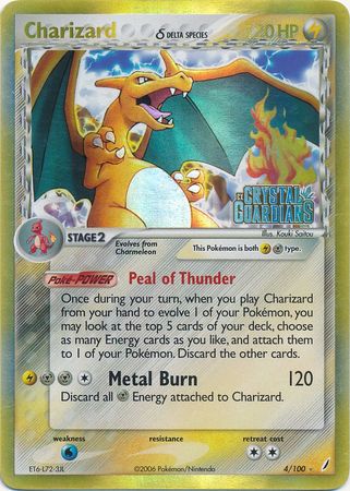 Charizard (4/100) (Delta Species) (Stamped) [EX: Crystal Guardians] | Total Play