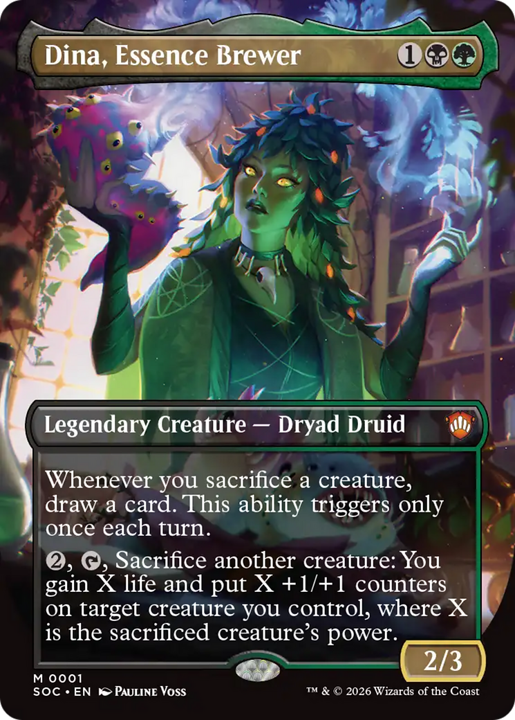 Dina, Essence Brewer (Borderless) [Secrets of Strixhaven Commander] | Total Play