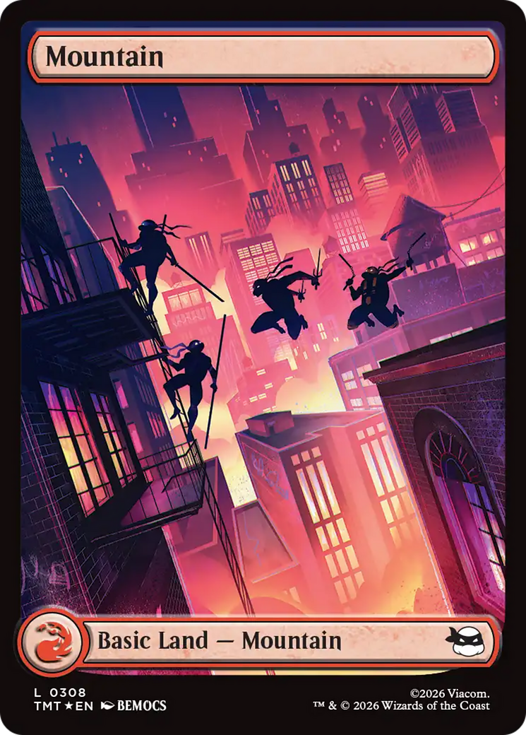Mountain (0308) (Surge Foil) [Teenage Mutant Ninja Turtles] | Total Play